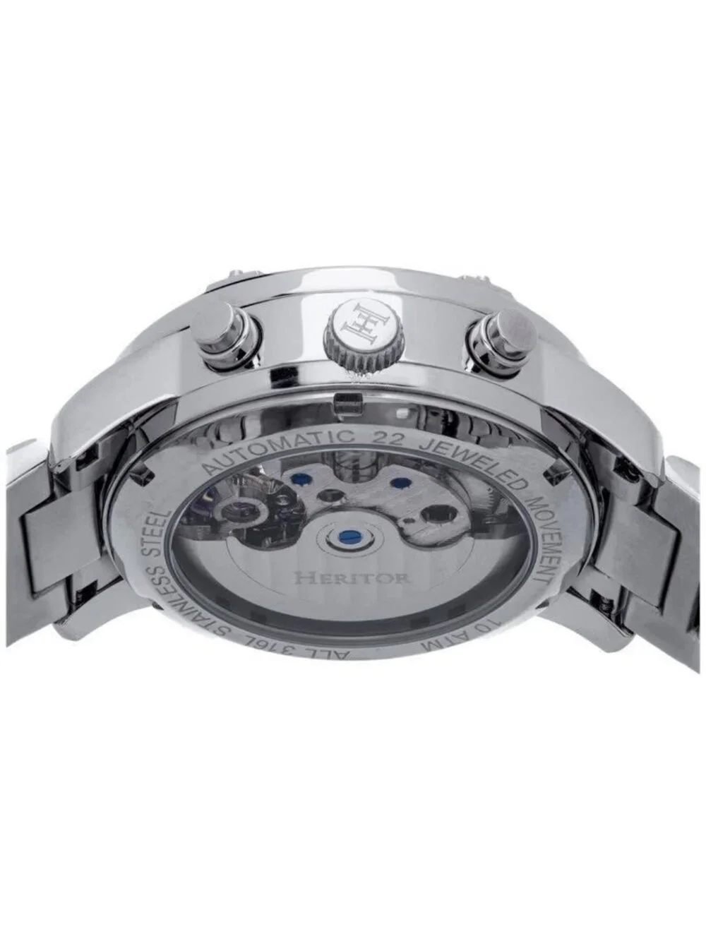 NWT Heritor Wilhelm Black Dial Men's Watch